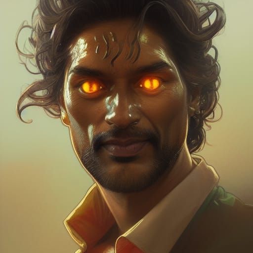 Detailed Portrait of Nagraj in Digital Art Style