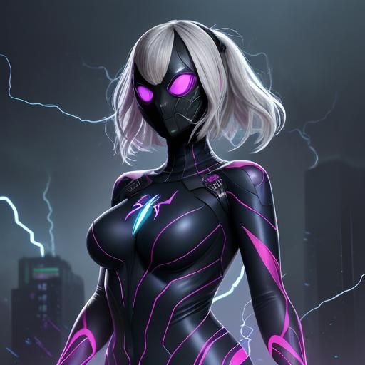 Symbiote Gwen Stacy in High-Tech Suit