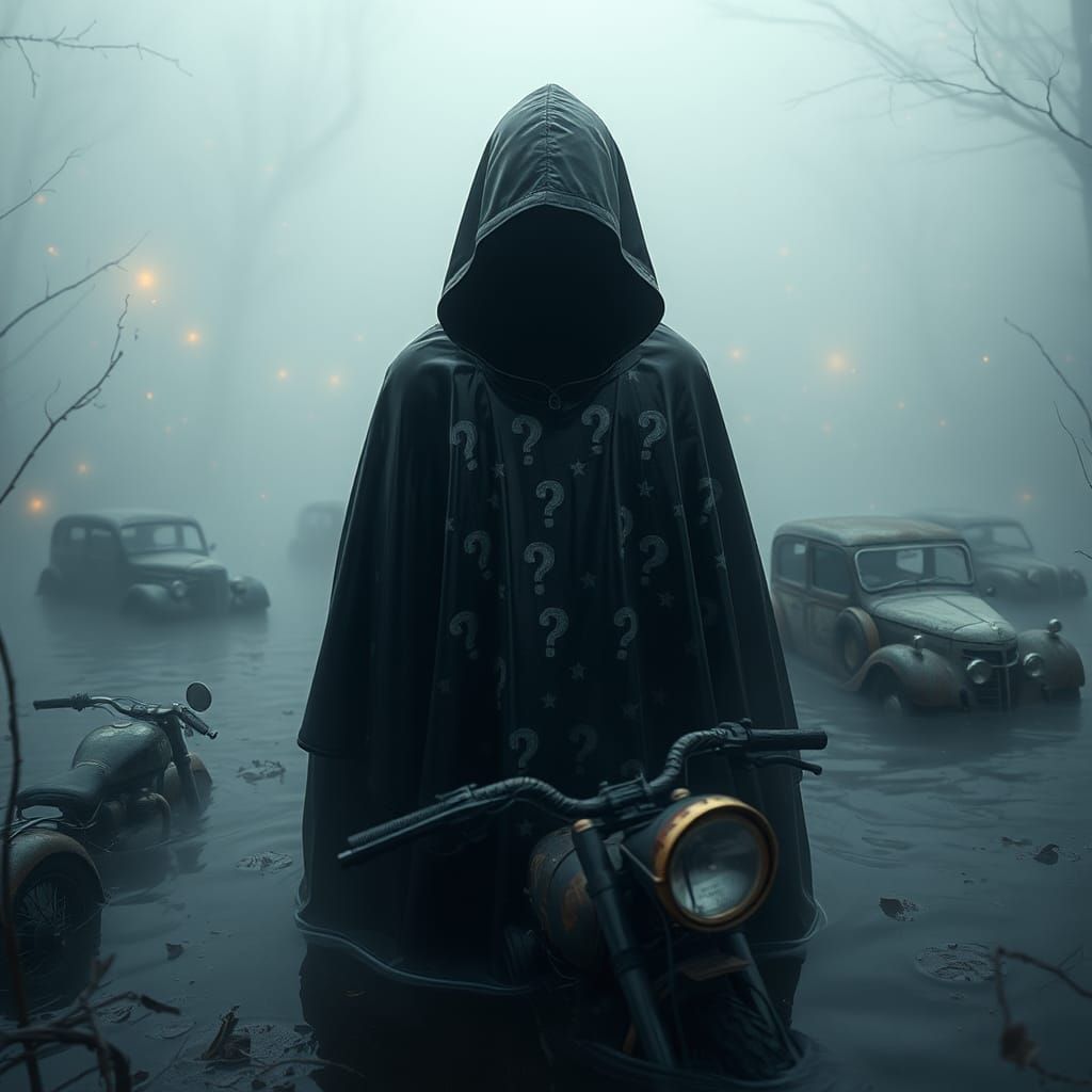 Mysterious Figure Emerges in Surreal Dreamscape