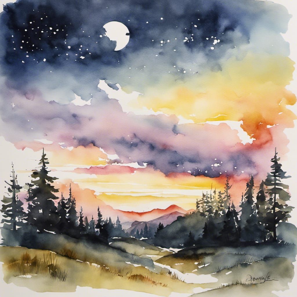 Comforting Watercolor Painting Inspired by Bonhoeffer