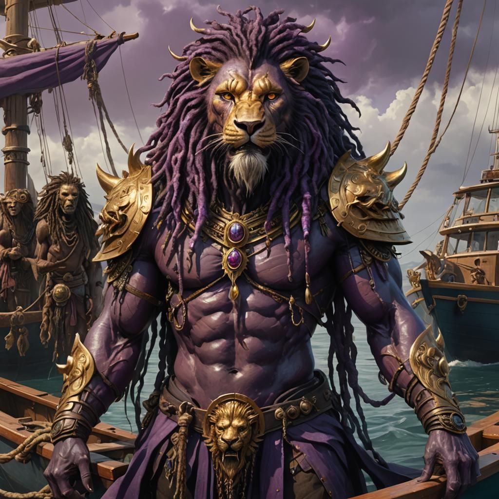 Towering Purple Monster Concept Art