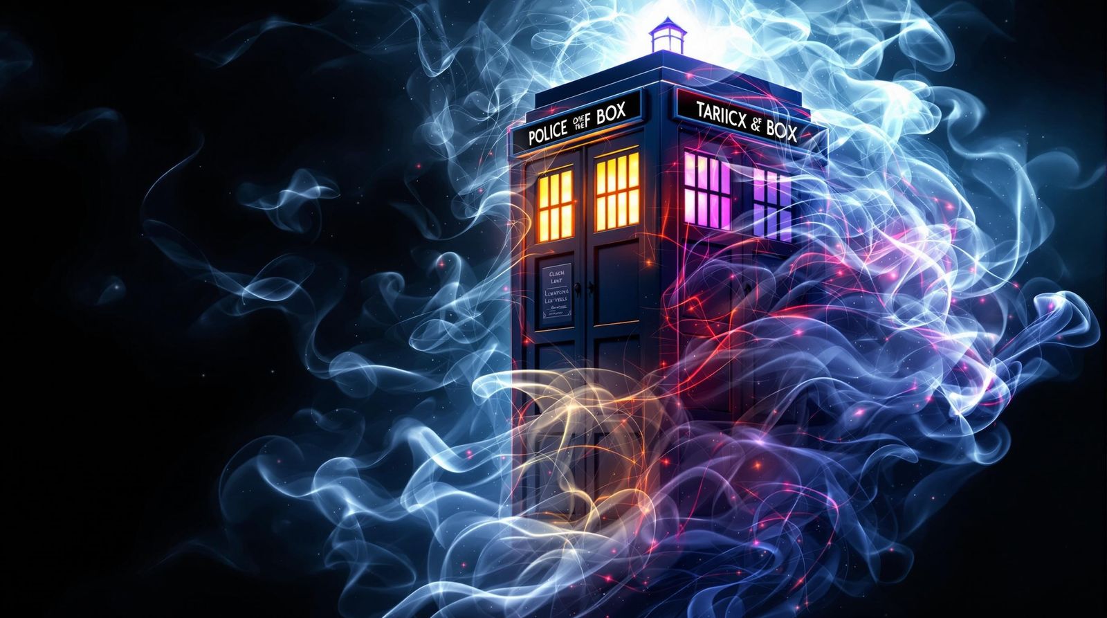 Ethereal TARDIS Spirit in a Whimsical Dreamlike State