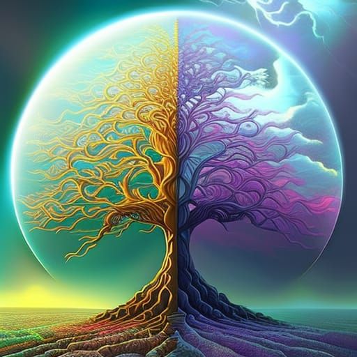 Heart Tree of Life: Summer Meets Winter