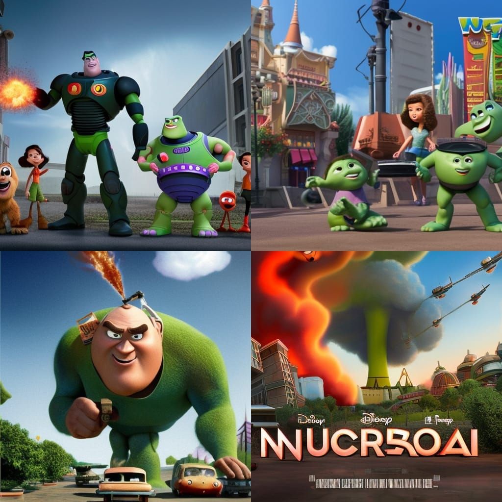 Nuclear Annihilation of Disney Pixar Studios