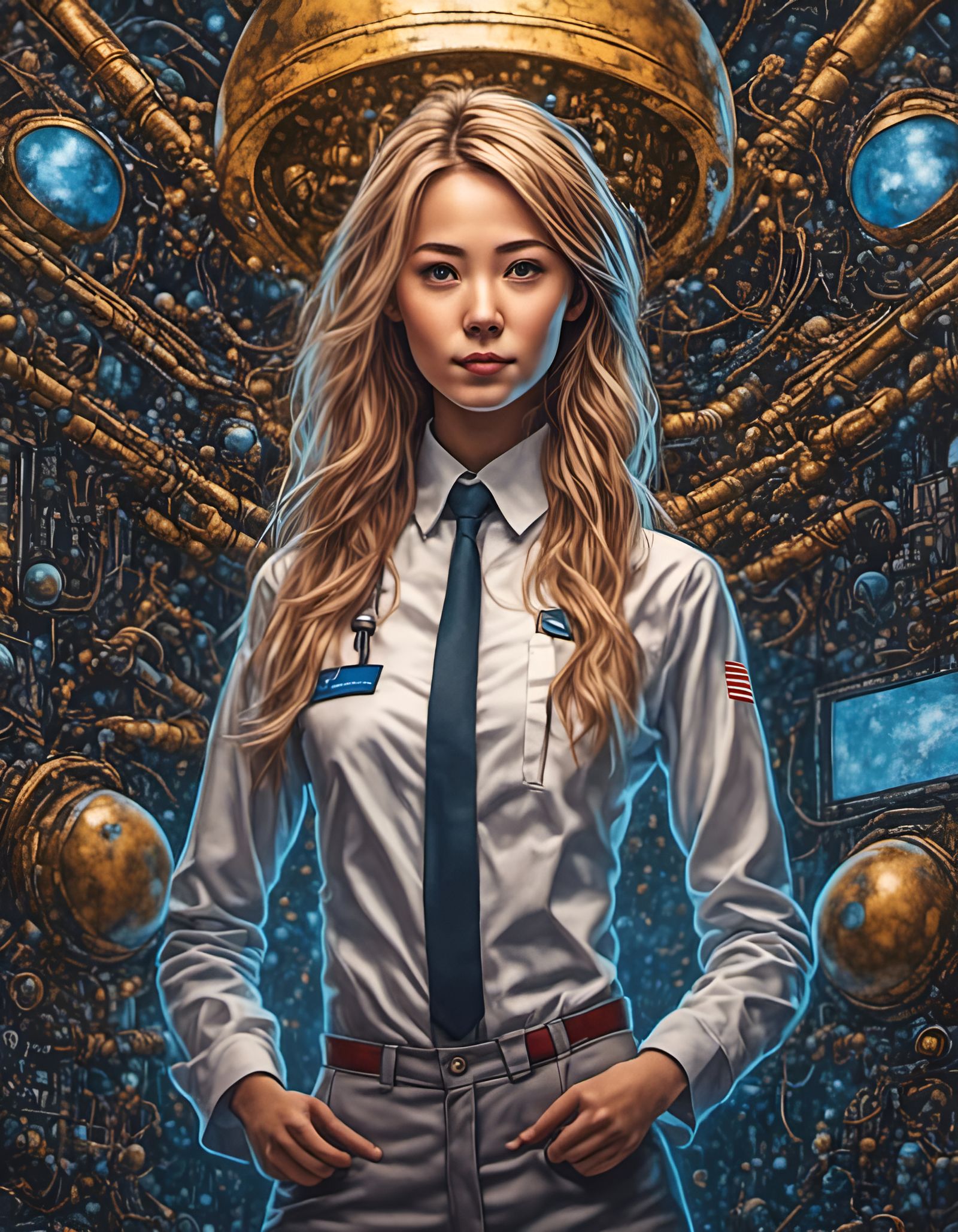 Beautiful female nuclear scientist, <lora:Isa Style:1.0>