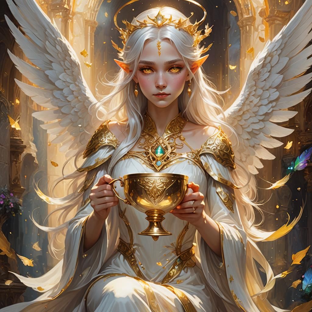 Ethereal Angel Concept Art in Magical Realism