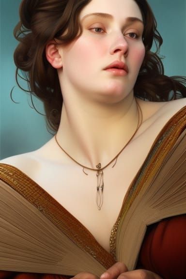 A beautiful brunette from the 1200s