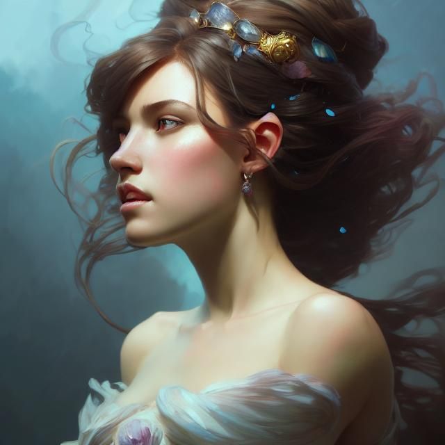 Beautiful Princess Portrait with Dynamic Lighting