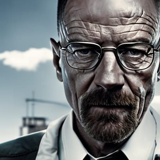 Hyperrealistic Portrait of Walter White in HDR