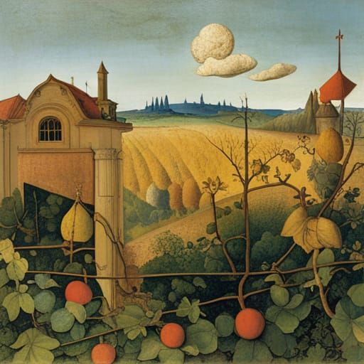 Vines Obscuring a Fence: Surrealist Religious Art