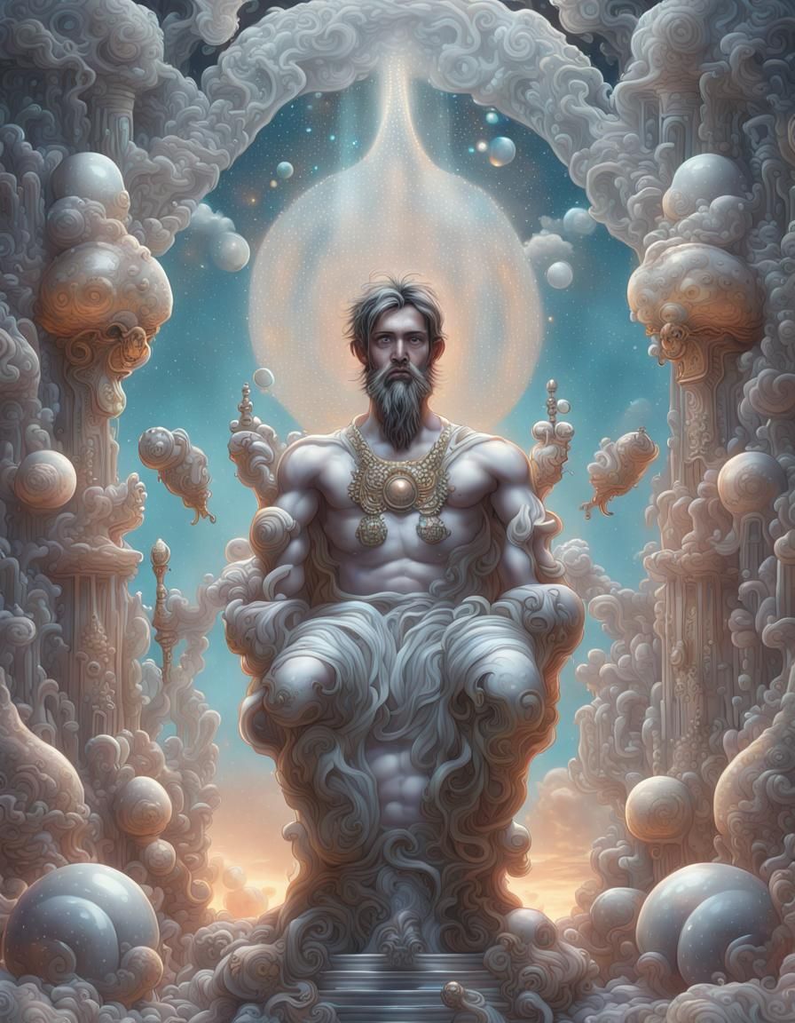 Science Fantasy God of Tools in Baroque Style