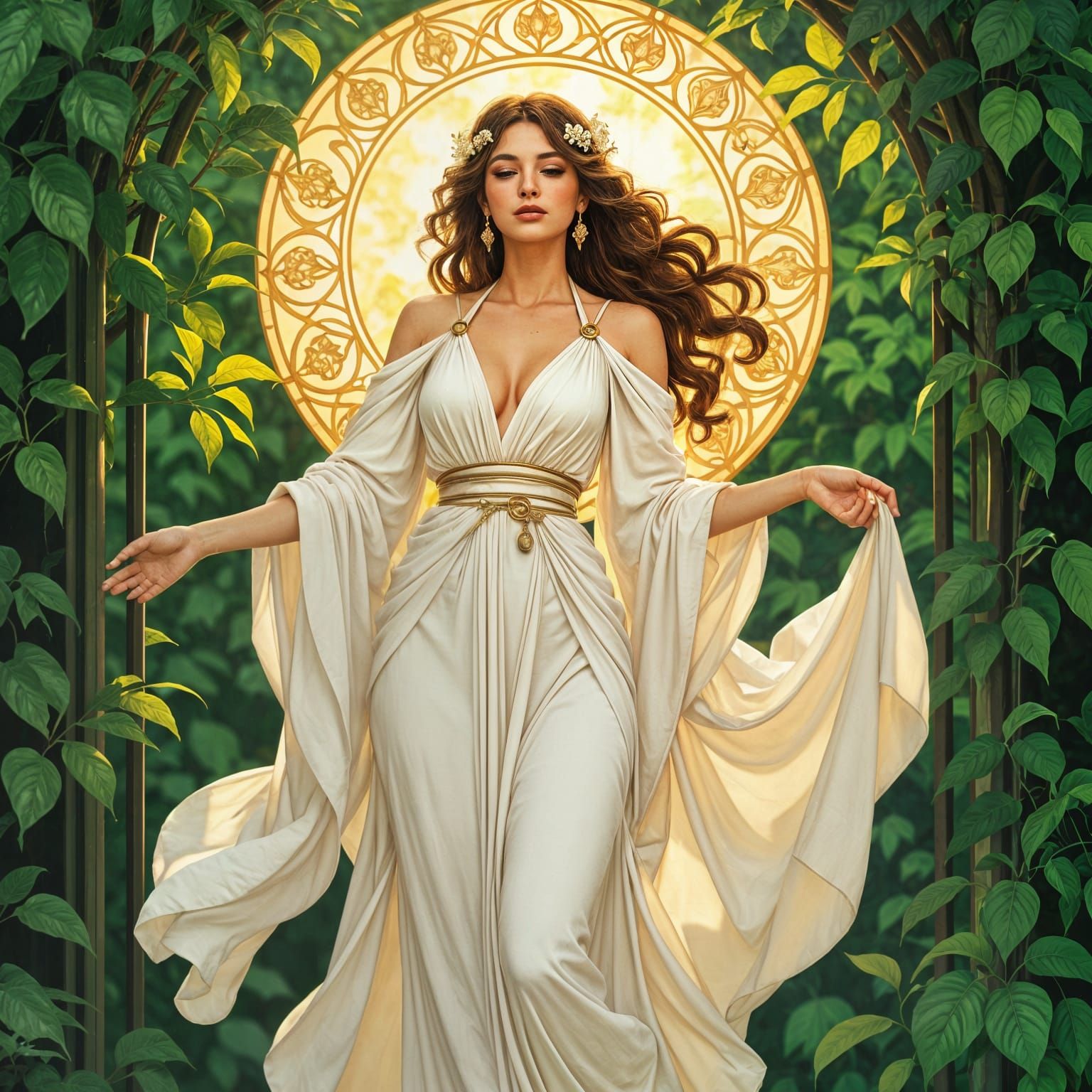 Serene Goddess of Nature