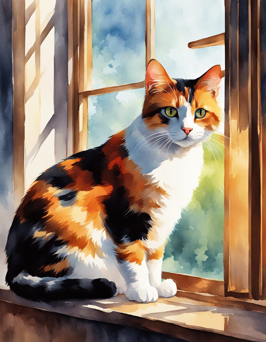 Calico Cat  . . . Open Prompt