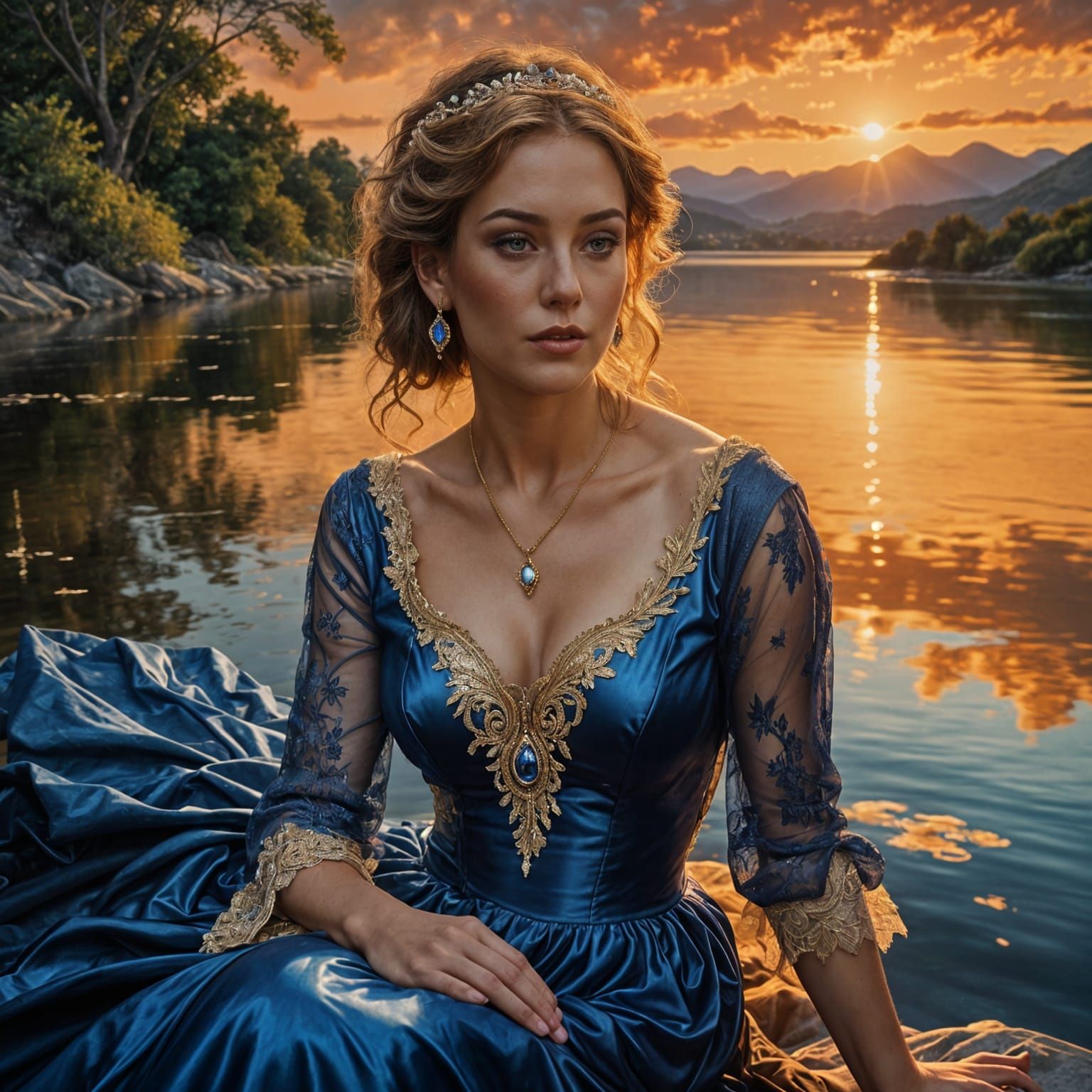 Ethereal Beauty by Shimmering Water