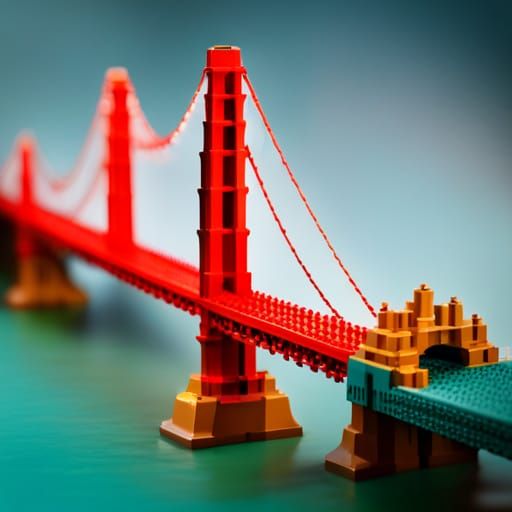 Lego golden gate bridge