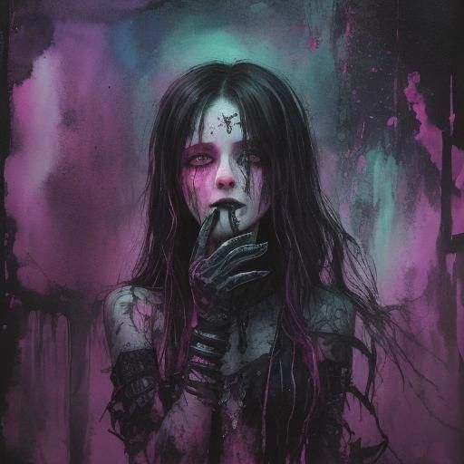 Psychedelic Aetherpunk Dreamscape: Creepy Well of Serpents