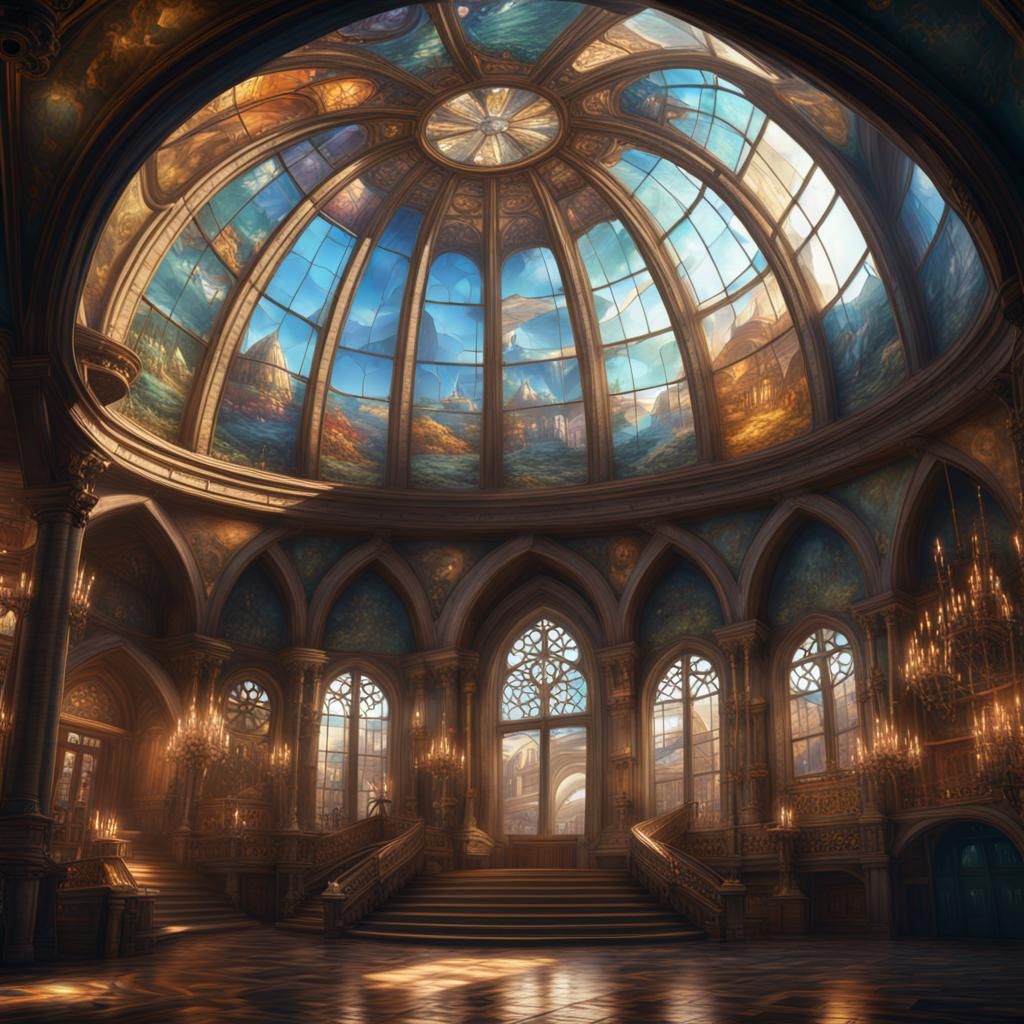 Renaissance Seaport Under Stained Glass Dome