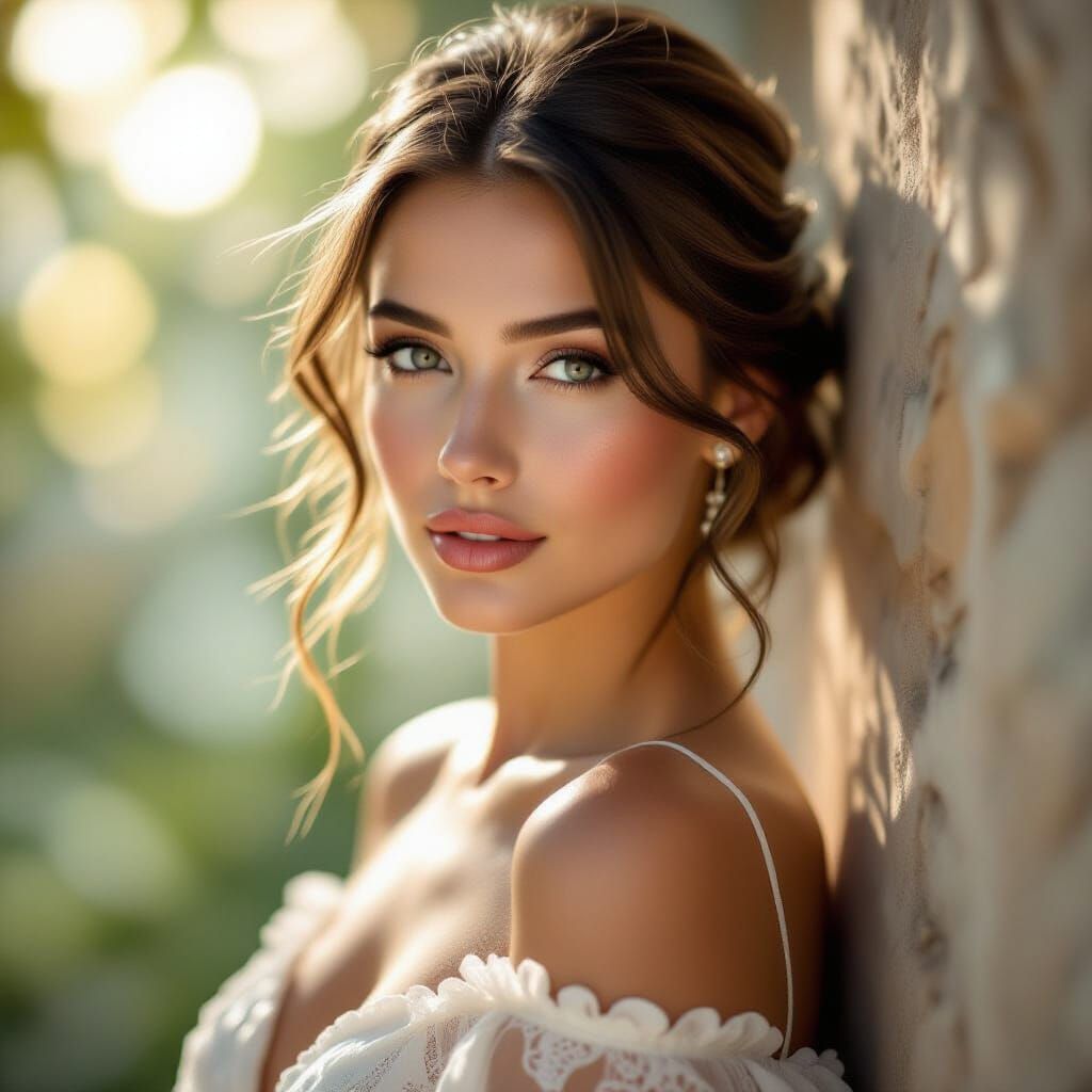 beautiful woman of surreal enchantment and  elegance