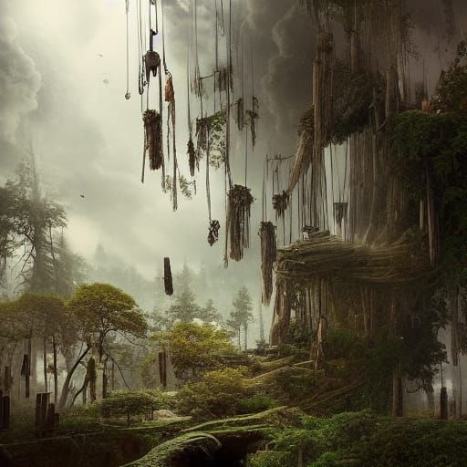 Dramatic Timber in Digital Matte Painting