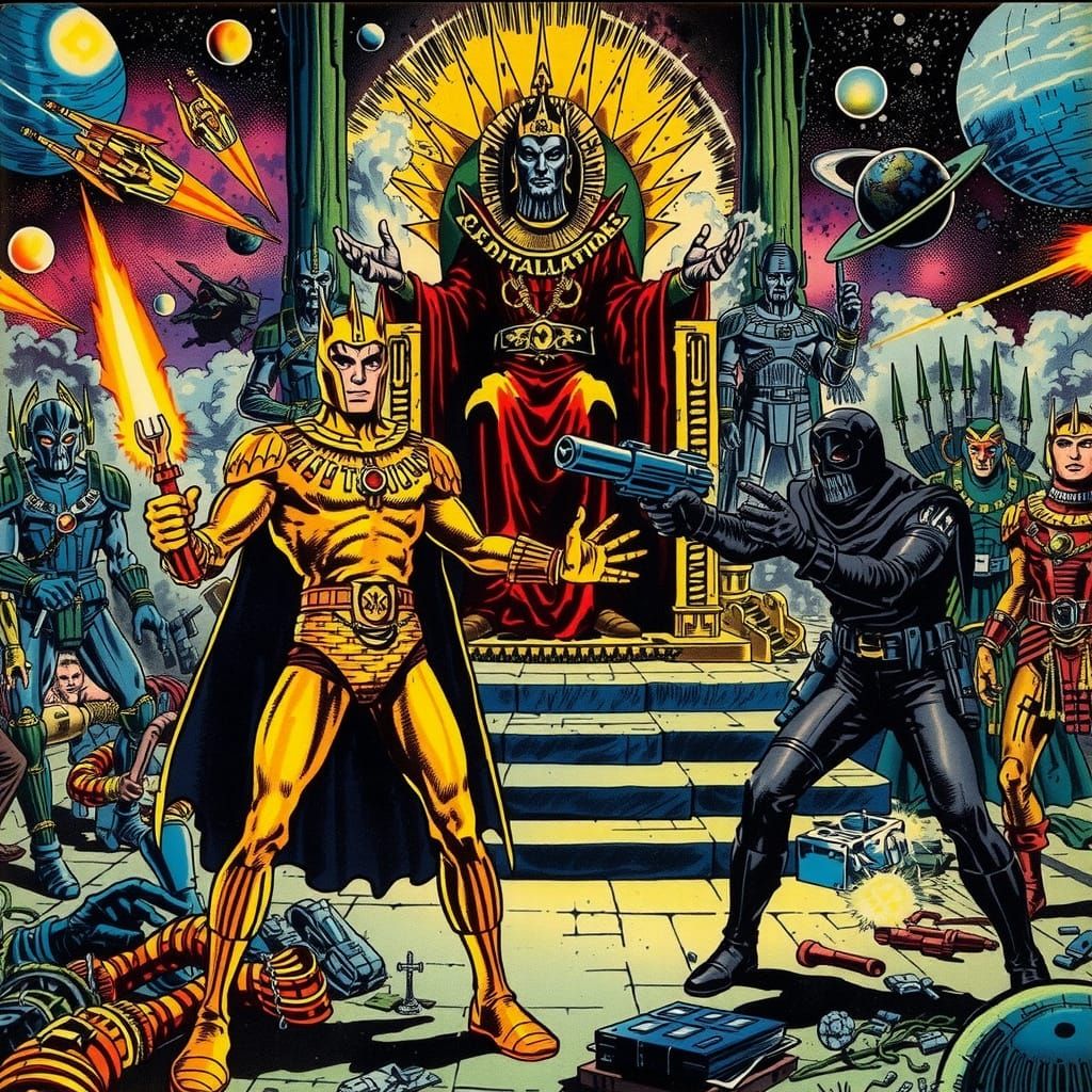 Pulp Comic: Space Hero vs Evil Tyrant