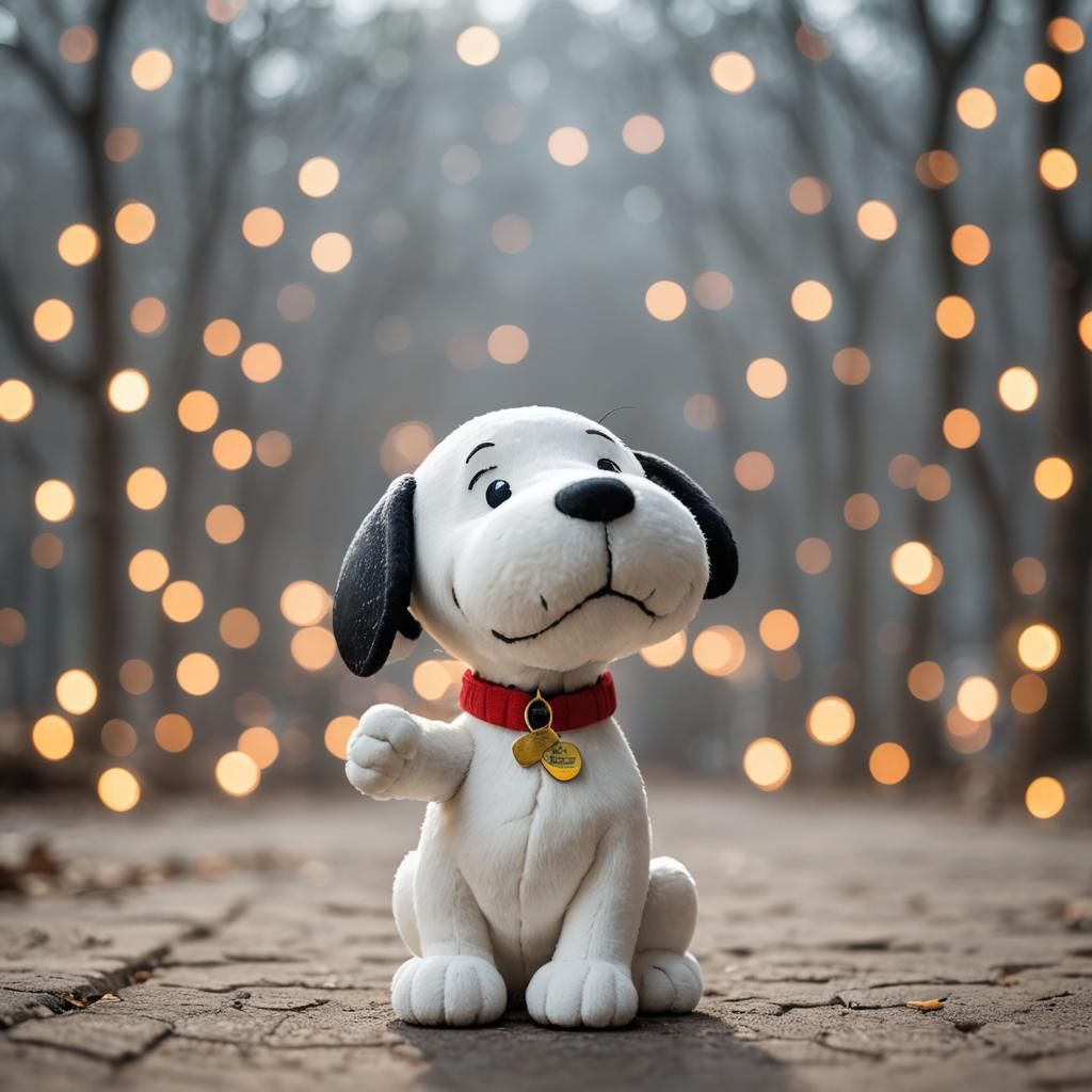 Professional Photo of Snoopy with Bokeh