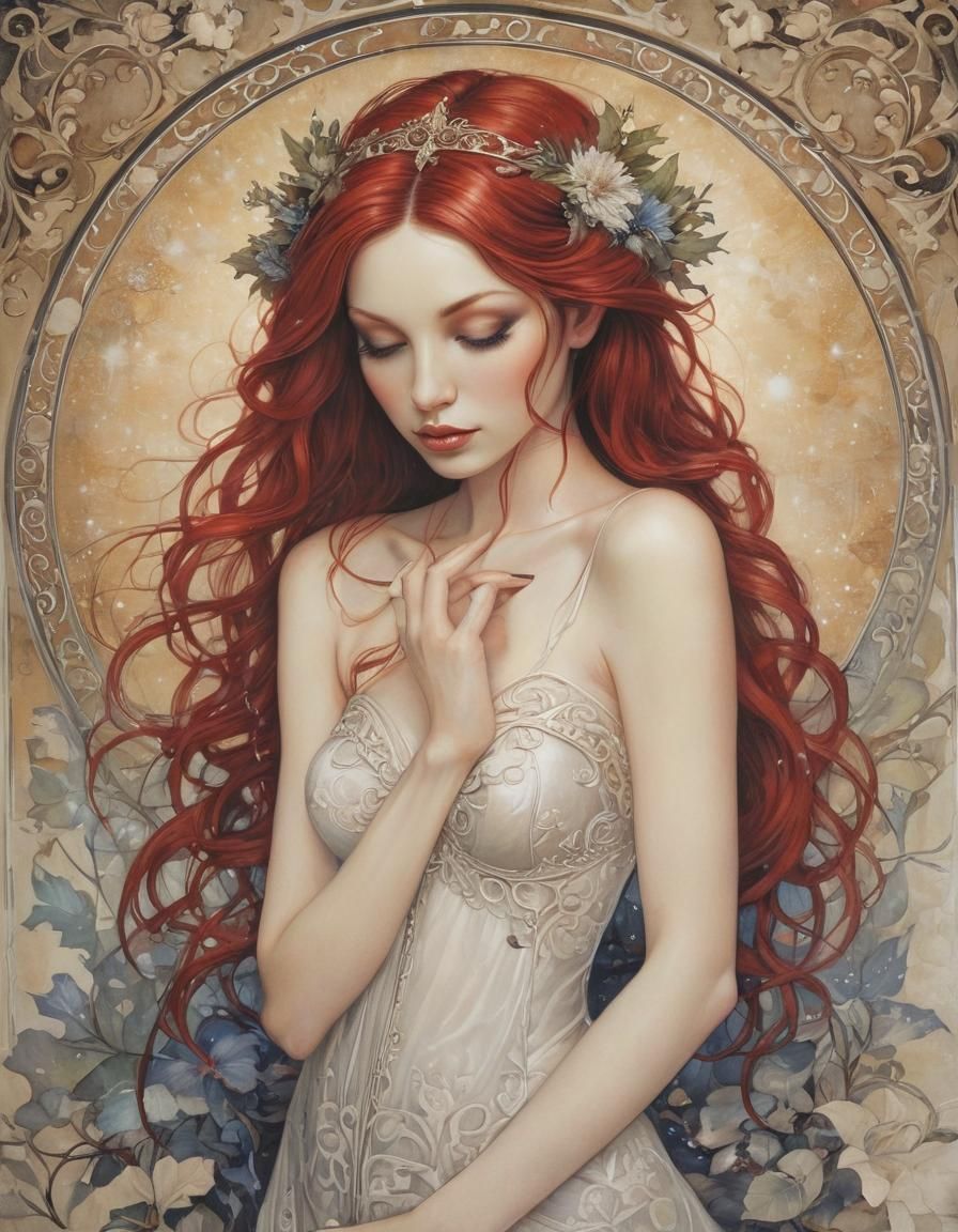 Periwinkle and Garnet