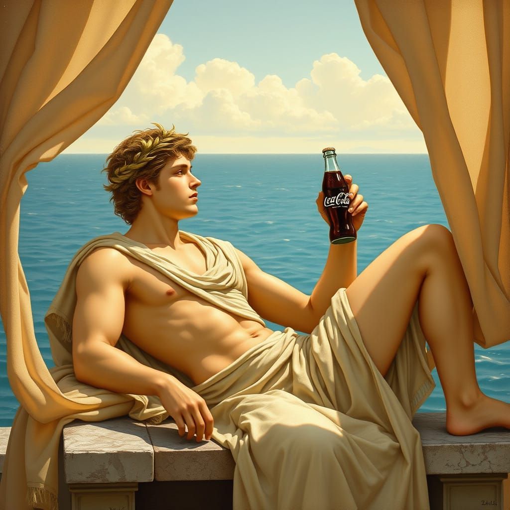 Greek God in a Coke-Filled Idyll