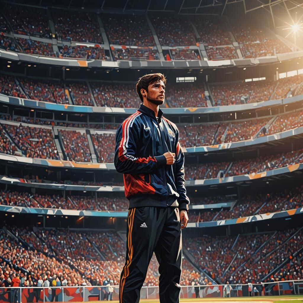 Inspiring Portrait of Confident Person in Stadium