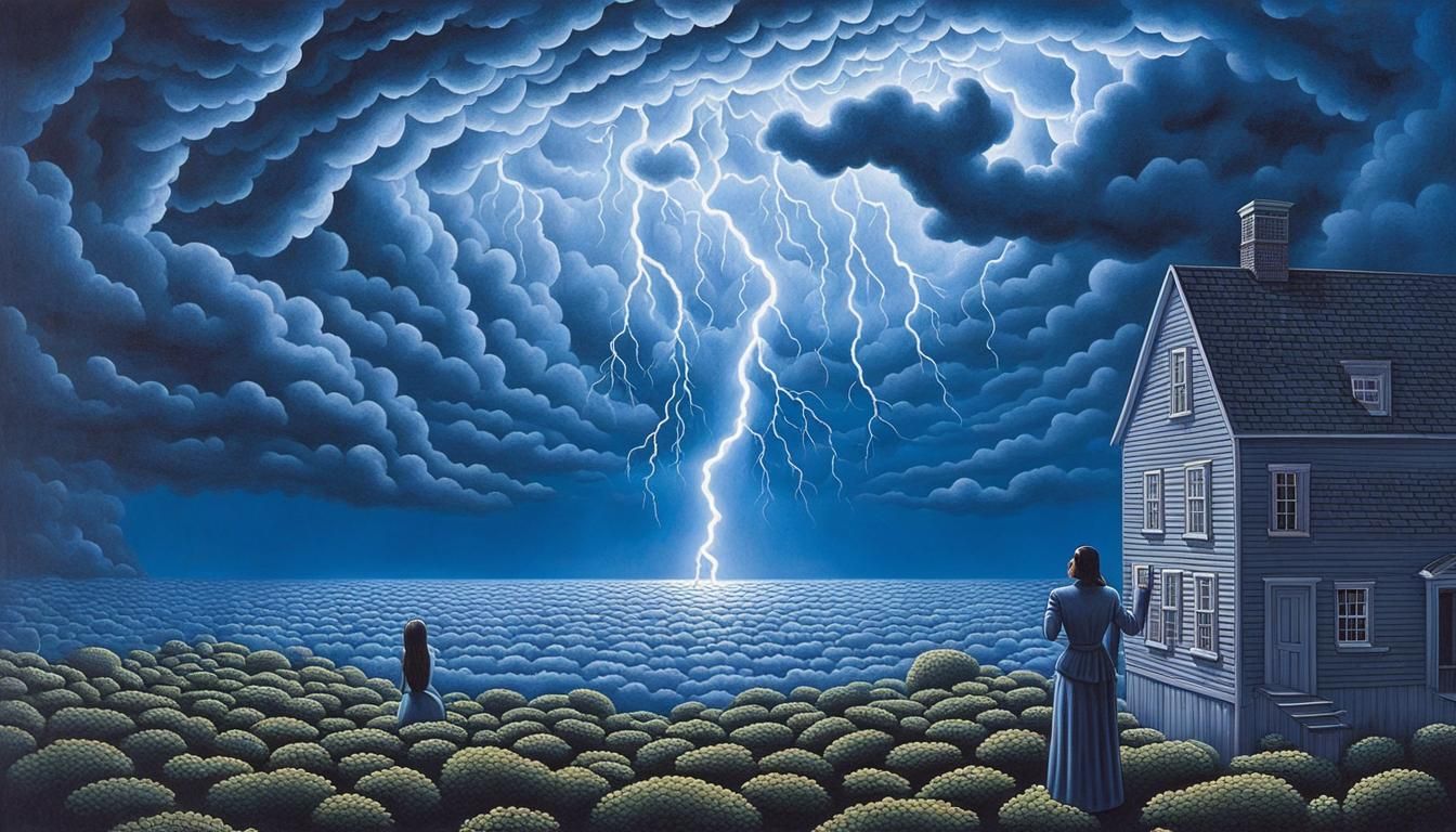 4 Pictures (5): "Gewitter," similar to Rob Gonsalves.