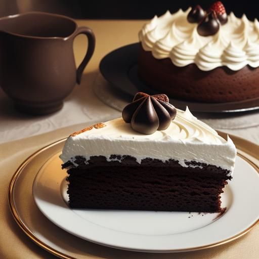 Chocolate Castle Cake: Fine Dining Photography