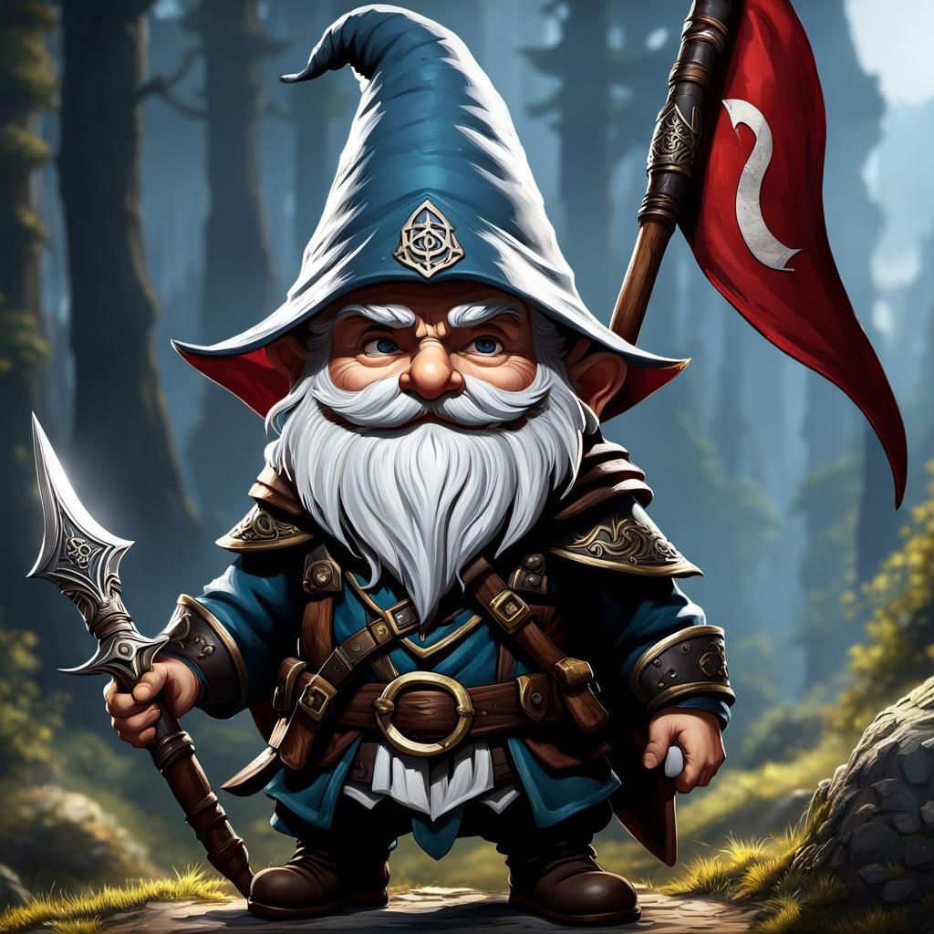 Gnome Assassin with Daggers: Fantasy Concept Art