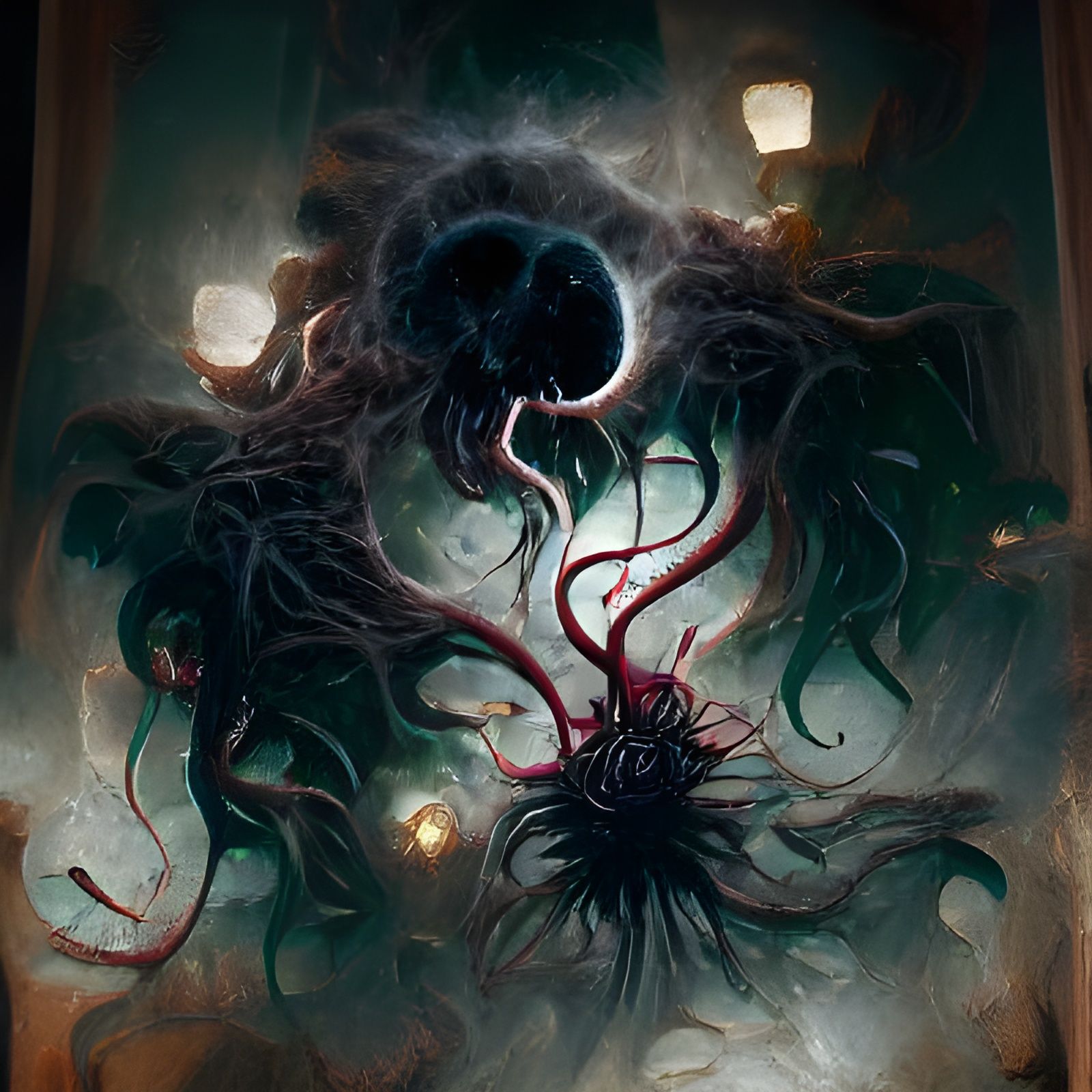 Sinister Yog-Sothoth in Dark Fantasy Style