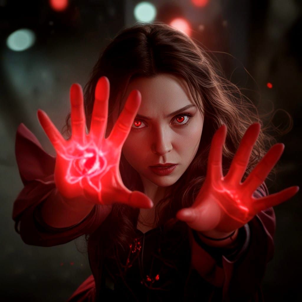 Marvel's Scarlet Witch in Cinematic Photorealism