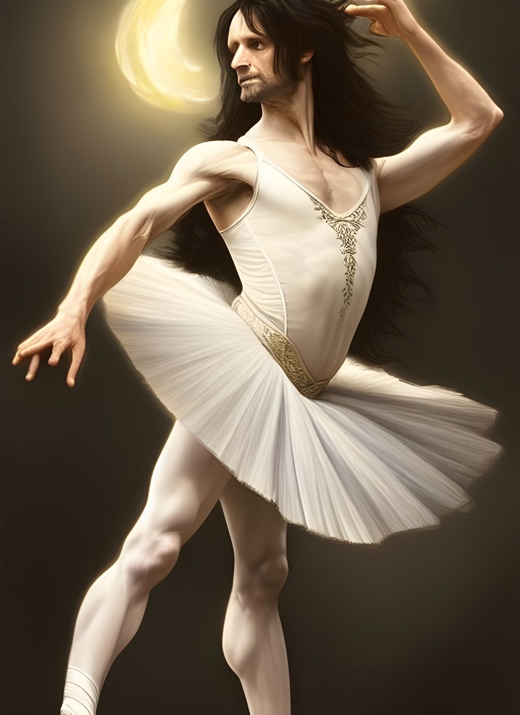 Aragorn as Elegant Ballet Dancer, Digital Art