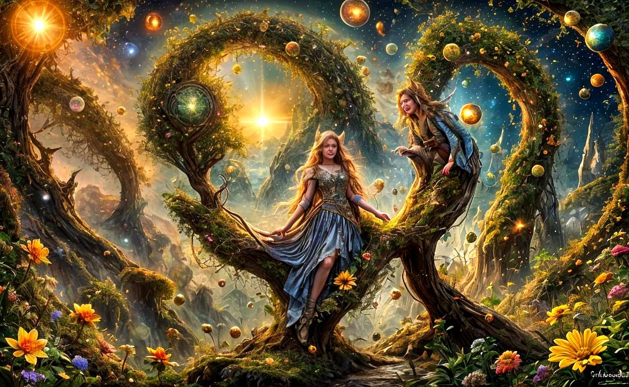 Systhamlacher Fairy in Vibrant Earth Tones