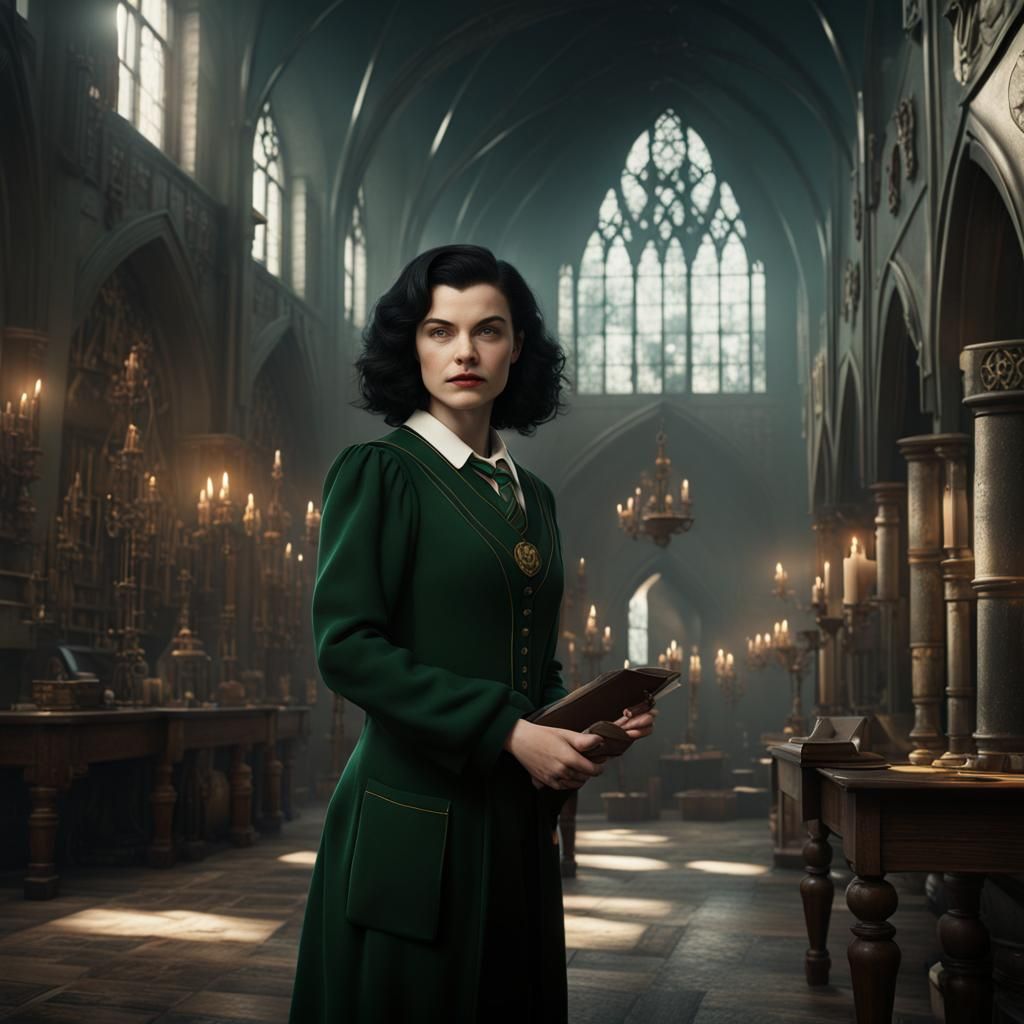 Sherilyn Fenn as Slytherin Student, Detailed Digital Art