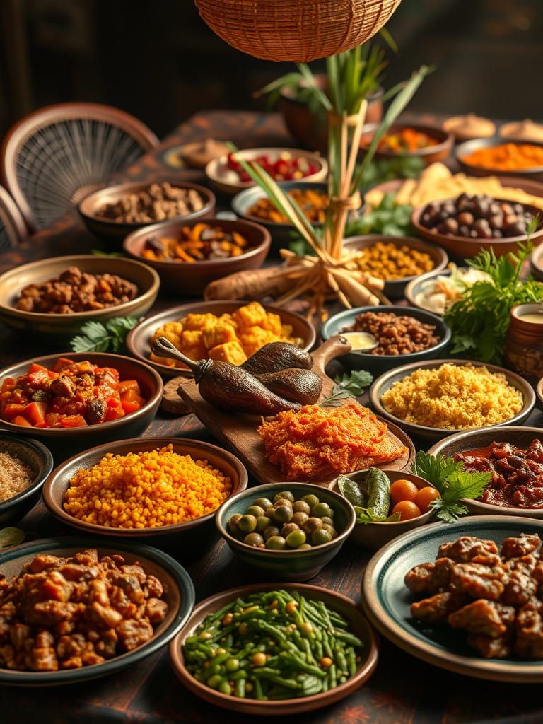 Nshima, guarnición de carnes y verduras.
El fufú, el pan africano.
Cuscús, la delicia del norte.
Matoke, la mezcla de ca...