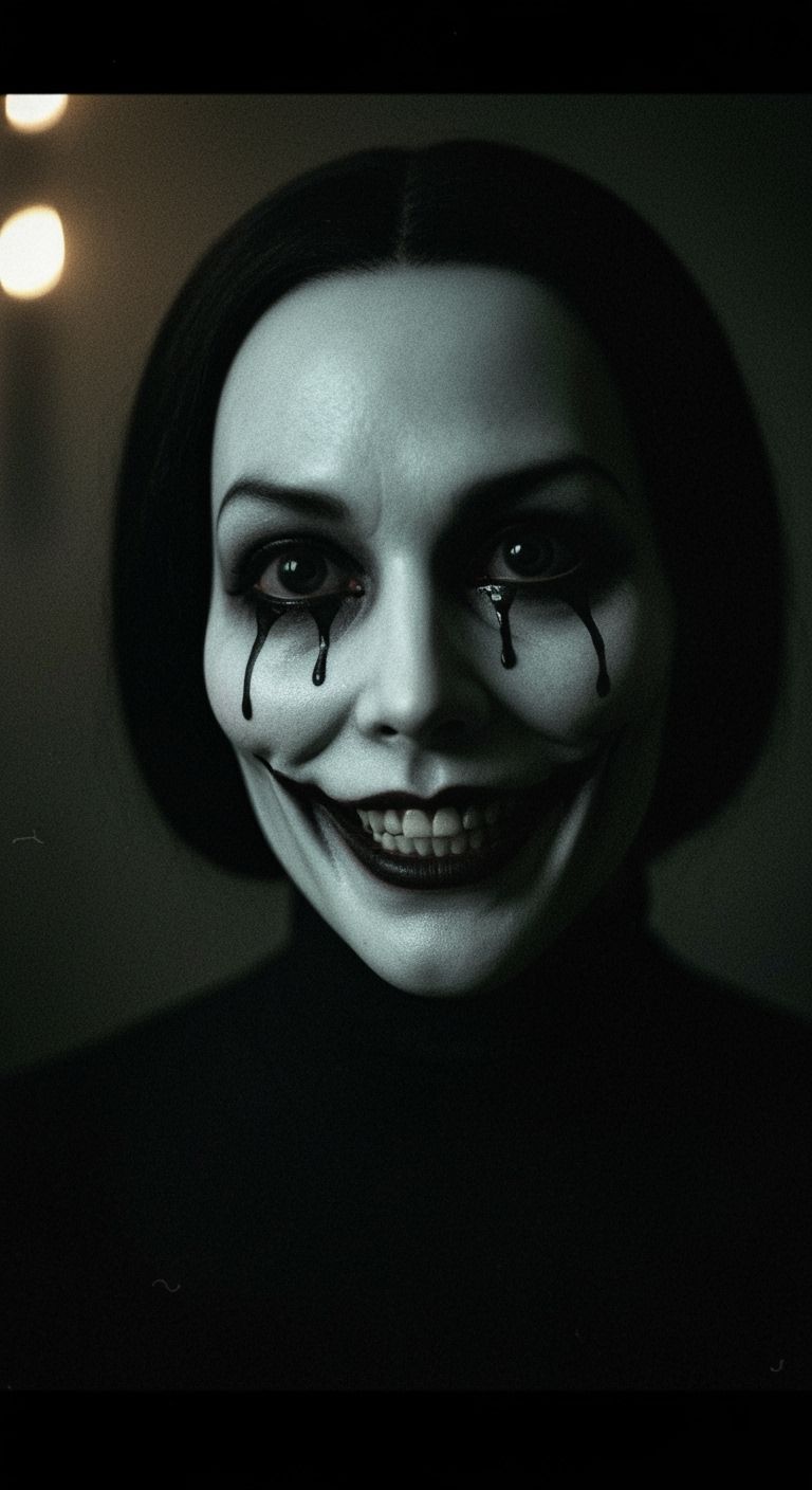 Haunting Porcelain Doll Weeping Black Tears