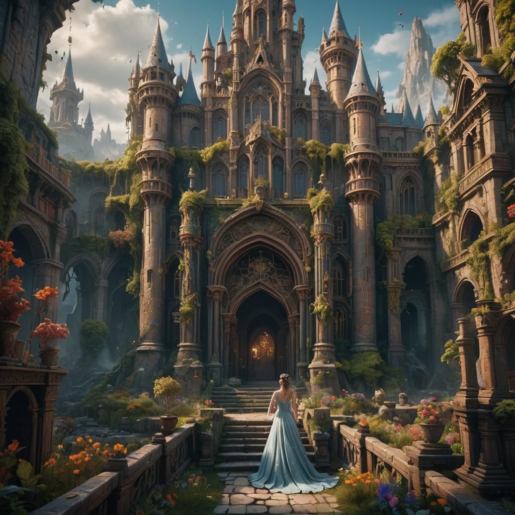 Detailed Matte Painting of a Marriage in Deep Color