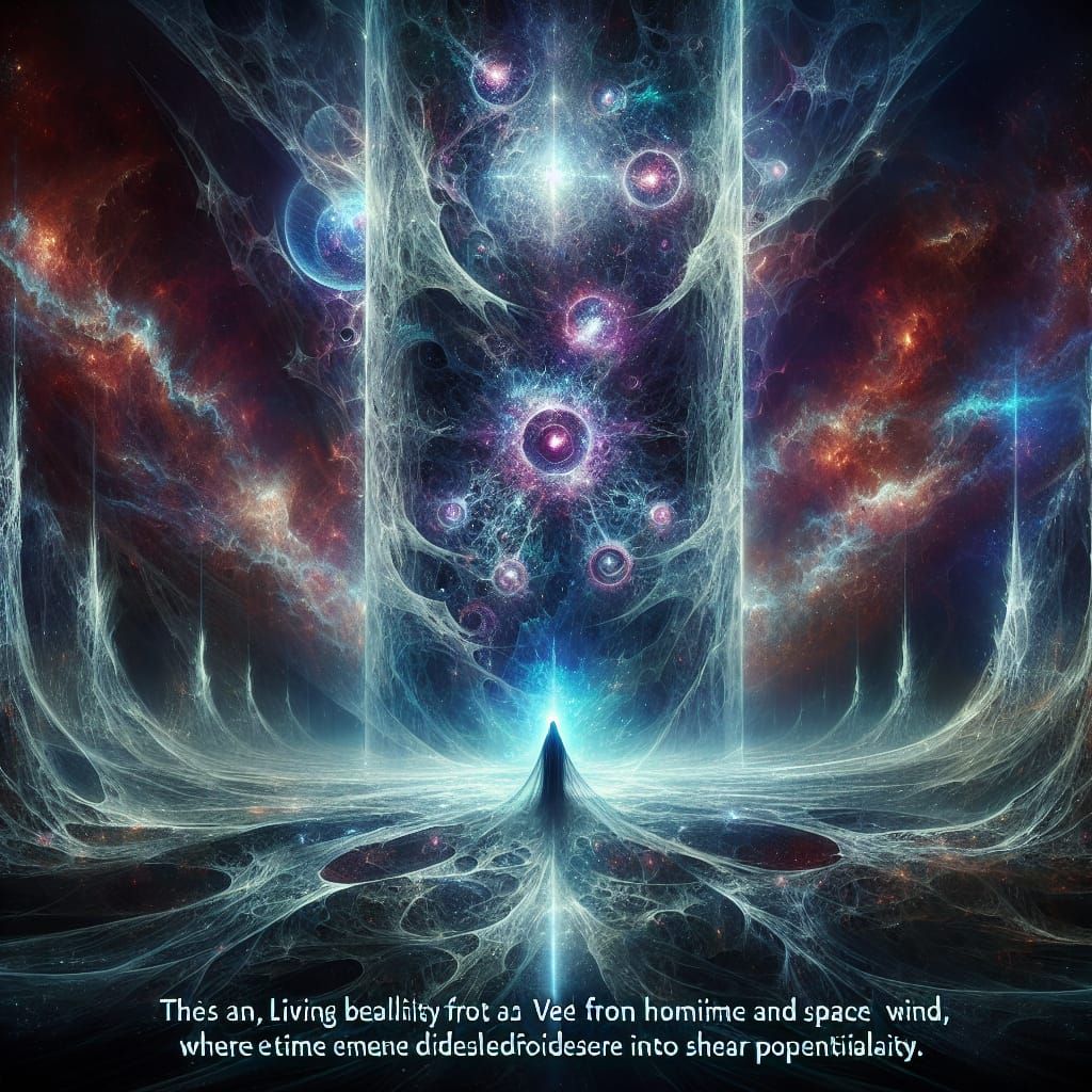 Mystical Veil of Eternity with Hidden Guardians