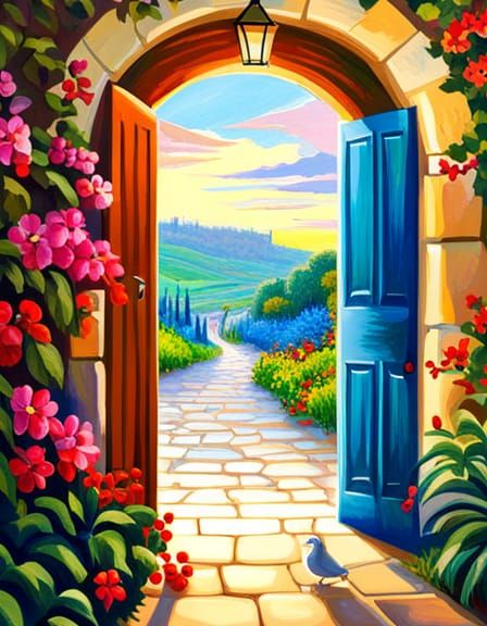 Rosh Hashanah: Open Door, Path, and Dove