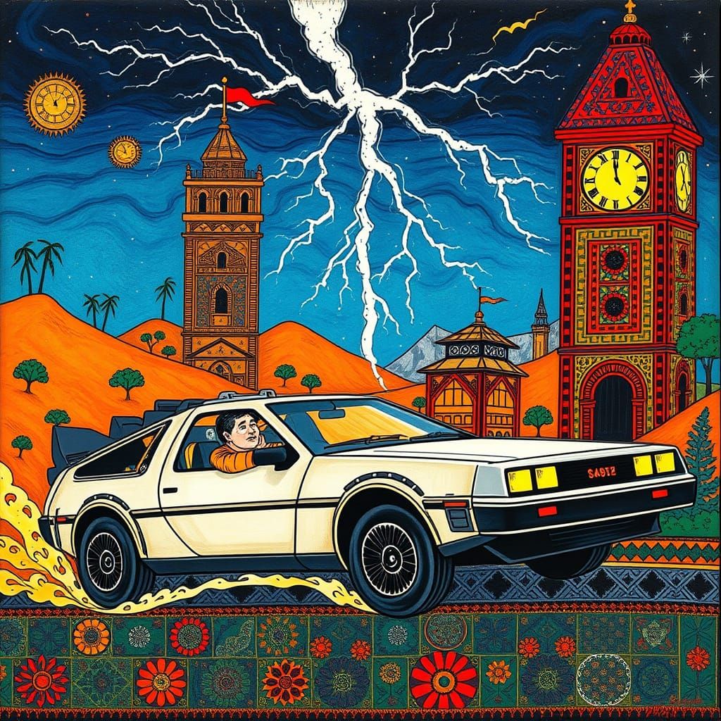 Doc Brown's Madhubani Time Machine Invention