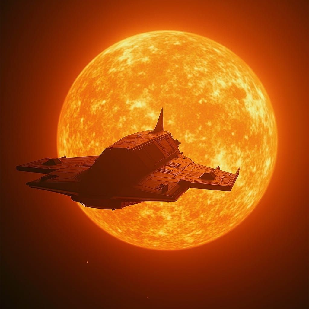 Cinematic Spacecraft in Solar Coronosphere