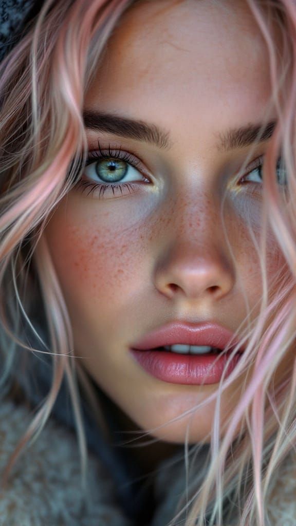 Epic Portrait of a Woman Radiating Aurora-Like Beauty