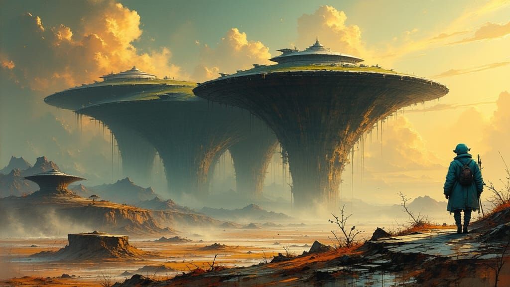 Exoplanet Terraforming Machines in Sci-Fi Landscape