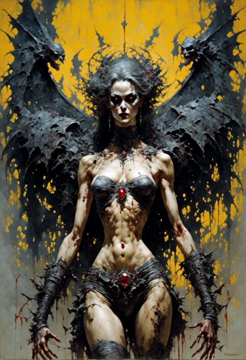 Vampire Portrait in LoRA Style