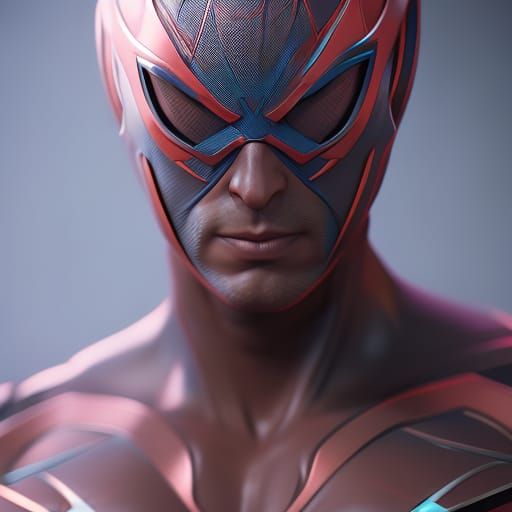 Hyperdetailed Spiderman Portrait in Artstation Style