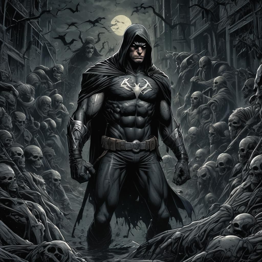 Grimdark Comic Book Art in Modern Style