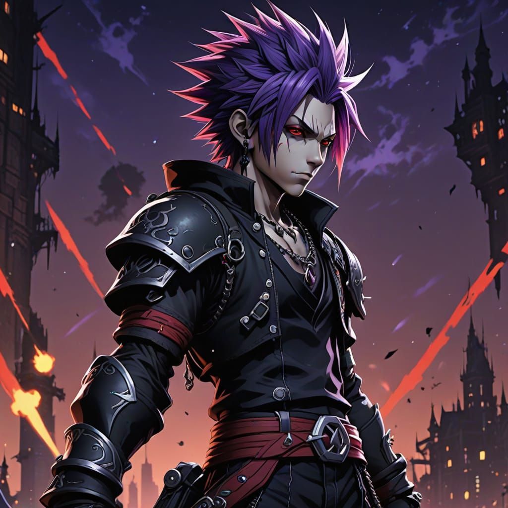 Energetic Orc Warrior in Kingdom Hearts Anime Style