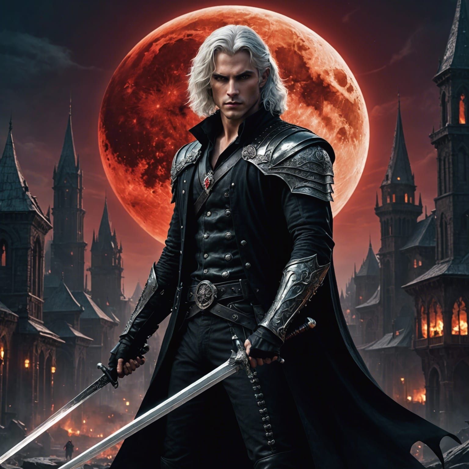 August Sinclair, head on the dawn shadow